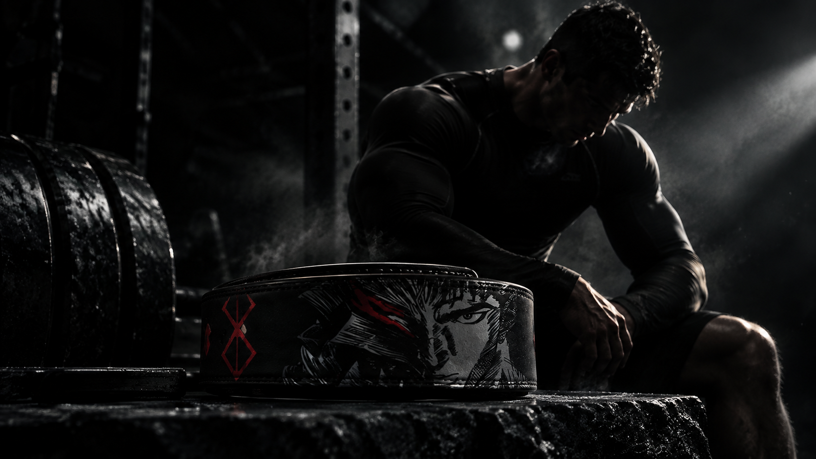 Спортсмен UNBROKEN WILL в рашгарде на татами
